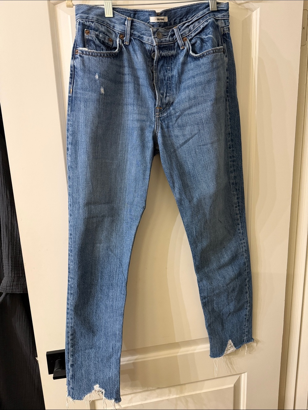 GRLFRND Light Blue Ankle Cropped Jeans